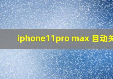 iphone11pro max 自动关机